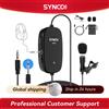 SYNCO Lav-S6M2 Microfono lavalier da bavero Microfono omnidirezionale con porta monitor audio da 3,5 mm per smartphone PC fotocamera DSLR
