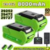 bonacell Per Greenworks 29462 40V 8000mAh Batteria ricaricabile per 29472 29282 Batterie per utensili elettrici per GreenWorks 29462