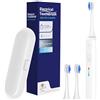NONE Spazzolino Elettrico Sonico Automatico - 3 Velocità, Timer e Custodia da Viaggio, Compatibile con le Testine di Ricambio Philips Sonicare