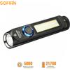 Sofirn Torcia LED Sofirn IF23 PRO RGB 5000lm XHP70B Potente, Ricaricabile USB-C 5V 3A con Batteria 21700 e Base Magnetica