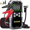 BSMOOM Avviatore di Emergenza per Auto 1000A/1500A PEAK, Power Bank Portatile con Pompa d'Aria, 21800mAh/26800mAh, Dispositivo di Avviamento d'Emergenza per Auto a Benzina e Diesel