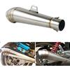 NICECNC Silenziatore Universale per Moto da 51mm, Tubo di Scarico per Harley, BMW, Honda, Yamaha, Suzuki, Kawasaki, Triumph Scrambler, Cafe Racer