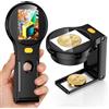 Aikokkl Microscopio Digitale USB Portatile 2-in-1 1000X, Microscopio per Monete con Schermo da 2,8 Pollici, MicroCam Portatile per PC, Riparazione Elettronica e Hobbisti