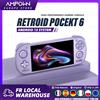 Retroid Pocket Console di Gioco Portatile Retroid Pocket 6 con Schermo AMOLED da 5,5" a 120Hz, Uscita DP 4K 60fps, Processore Snapdragon 8 Gen 2, Ricarica Rapida 27W