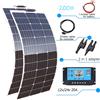 xinpuguang Kit Completo Pannello Solare 12V 100W 200W 24V Flessibile Fotovoltaico 100W con Regolatore di Carica per Batteria Barca Camper Casa Campeggio