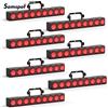 Somspot 8 Pezzi Barra Luminosa 9 LED RGBW 4 in 1, Luce Wall Washer 36W, Proiettore Effetti Scenici, Luci per DJ, Discoteca, Feste, Concerti, Matrimoni, Teatro, Spettacoli dal Vivo, Bar, Club