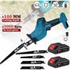TKKEACE Sega a sciabola elettrica a batteria compatibile con batterie Makita, 3000 RPM, velocità variabile, per taglio metallo e legno