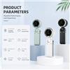 NONE Ventilatore Portatile Turbo con Motore Brushless, 5 Velocità, Pieghevole, USB-C, Mini Ventilatore con Display LED, 192g