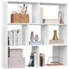 Eugad Libreria Bianca con 7 Scomparti, Scaffale Cubo per Ufficio 100x100x30cm, Divisorio per Soggiorno e Camera da Letto