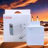 NONE Caricabatterie rapido da 120W con spina EU per Xiaomi 11 12 13 14 15 Ultra Redmi Note 11T 12 13 POCO F6 X5 Pro, cavo di ricarica Hypercharge Type-C