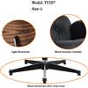 NONE Poltrona Lounge TY307 con Poggiapiedi in Legno di Palissandro Chiaro e Top Nero in Vera Pelle, Piastra Curva a Otto Strati, Ergonomica 360° - Disponibile in Magazzino UE ° Poltrona Reclinabile