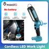 NONE Lampada da Lavoro LED Senza Fili Podofo, Torcia Portatile Pieghevole, Luce da Lavoro al Litio 90 ° Testa Girevole per Riparazione Auto, Campeggio, Emergenze e Officina