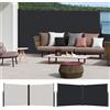 NONE Tenda Laterale Estensibile, Tenda a Parete per Privacy su Balcone, Patio e Giardino, Tenda a Rullo Laterale in Poliestere, Protezione Solare e dal Vento