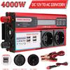 Vremota Inverter di potenza da 4000W da CC 12V a CA 220V 230V con 4 prese USB EU e display LED