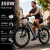 AATOTMGO Bicicletta elettrica per adulti (ruote da 26 pollici, 7 velocità) - Motore 350 W, batteria al litio 36 V - E-Bike VTT con sospensioni e schermo LCD - Adatta a tutti i terreni