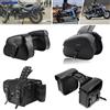 SOYAVISION Borse Laterali Impermeabili per Moto in Pelle PU, Borse Portaoggetti, Valigie Laterali, Borse Porta Attrezzi Universali, Accessori per Moto