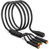 varstrom Cavo Varstrom 1T4 EB-Bus per motore centrale BAFANG CAN BBS01B BBS02B BBS-HD, cavo di connessione impermeabile / Cavo di prolunga 1T4 da 60 cm/23,62 pollici per motore centrale Bafang CAN Bus BBS/HD,