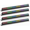 carinamoba 4 Pezzi di Luci LED da Parete 60W, 24X3W LED RGB, Barra Luminosa per Palcoscenico, per Decorazione Esterna di Edifici e Feste di Matrimonio