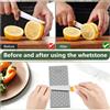 RSCHEF Pietra per affilare a nido d'ape diamantata, pietra per affilare con base antiscivolo, strumento per affilare utensili da cucina per esterni (grana 400/600/800/1000/1200)