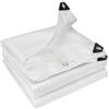 Outsunny Telo protettivo Outsunny 6x4 m in PE in g/m² con 20 occhielli rinforzati, telo impermeabile anti-UV per piscina da giardino