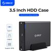 ORICO Custodia per disco rigido da 3,5 pollici Tipo C e USB 3.0 Custodia per disco rigido SATA a USB 3.1 Lettore per disco rigido esterno per HDD da 2,5/3,5''
