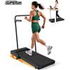 Superun Tapis roulant Superun con inclinazione del 6%, capacità di carico di 300 libbre, tapis roulant da scrivania per ufficio domestico, silenzioso, mini-tapis roulant portatile con app e telecomando, non
