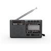 XHDATA D-368/ D-328 Radio portatile FM1-2/AM/SW 12 bande Lettore MP3 Bluetooth/scheda TF con jack per cuffie per anziani Facile da usare