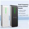 Asia-Teco Lettore di Schede RFID AN90R IP67 Impermeabile con Uscita Wiegand 26/34, 125Khz+13.56Khz, Lettore Slave per Controllo Accessi D0 D1