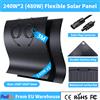 Pannello Solare Flessibile Monocristallino IP67 da 240W 19.6VDC, Modulo Fotovoltaico da Esterno da 480W/960W in 2/4 Pezzi per Sistemi di Ricarica per Balconi, Camper e Barche