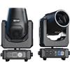Yiflamefly 2 Pezzi Mini Luci Beam Moving Head da 230W con Anello RGBW, 14 Gobo, 13 Colori, Effetto Arcobaleno 18CH, Luci Sceniche DMX per Feste e KTV