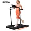 Superun Treadmill pieghevole 2-in-1 Superun con inclinazione del 6%, tapis roulant, capacità di carico di 300 libbre, treadmill da posizionare sotto il tavolo per casa e ufficio con app e telecomando,