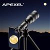 APEXEL 60X Telescopio monoculare per telefono cellulare Obiettivo zoom astronomico treppiede estensibile per iPhone Samsung tutti gli smartphone
