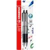 STABILO - Penna a Sfera - pointball colorful | Pack da 2, Nero