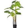 HOMCOM Monstera Pianta Artificiale per Interno ed Esterno, Pianta Finta Realistica con 20 Foglie, 120cm|Aosom