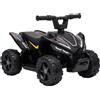 AIYAPLAY Quad Elettrico per Bambini 6V, Marce Avanti, 2 km/h, per 18-48 Mesi, Portata 25 kg, Interno ed Esterno, Nero | Aosom Italy