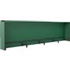 Outsunny Portalegna da 1m³ Regolabile con Telo Impermeabile in PE, in Metallo, 360x36x99cm, Nero e Verde Scuro | Aosom Italy
