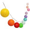 LUMI JARDIN Ghirlanda di cotone a sfere 3.8M MIMY COLORS SOLAR