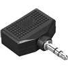 HAMA Adattatore audio 2x3,5mm- 3,5mm 2xHona-Maschio Nero