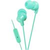 JVC FR15 Cuffie con microfono remoto in-ear Blu menta