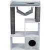 TRIXIE Tiragraffi TRIXIE con funzione di ripiano 72x38x110 cm Grigio