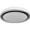 OSRAM Plafone LED OSRAM SMART + WIFI, bianco/nero, 32 W, 3400 lm, funzione luce bianca, dimmerabile, effetto luminoso dinamico Magic RGB, lunga durata, facile da montare, controllabile tramite app, 2700 - 6500 K