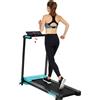 SPORTNOW Tapis Roulant Pieghevole 1-10 km/h con Controllo Gestuale e Inclinazione, Azzurro