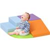 HOMCOM Set di 4 Costruzioni Morbide per Bambini 1-3 Anni in Schiuma e Finto cuoio, Giocattoli per Arrampicata, Multicolore