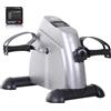 HOMCOM Mini Cyclette Portatile per Gambe e Braccia, Pedaliera per Riabilitazione con Display LCD, Argento