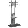 OEM Supporto TV, design con base mobile, regolabile in altezza, per schermi da 32 a 65 pollici
