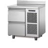 Tavolo Refrigerato 2 cassetti, con alzatina. Acciaio inox. -2°/+8°C. Cm. 82x70x85H.