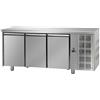 Tavolo Refrigerato 3 porte, 460 Lt. Acciaio inox. -2°/+8°C. - Cm. 187x70x85H.
