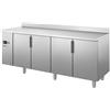 Tavolo Refrigerato 4 porte, con alzatina 630 Lt. MADE IN ITALY. 0°/+8°C. - Cm. 206x70x85H. * PREDISPOSTO PER MOTORE REMOTO *
