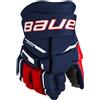 Bauer Guanti da hockey Bauer Supreme M3 Navy/Red/White Junior 10 pollici