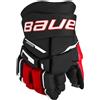 Bauer Guanti da hockey Bauer Supreme M3 Black/Red Junior 10 pollici